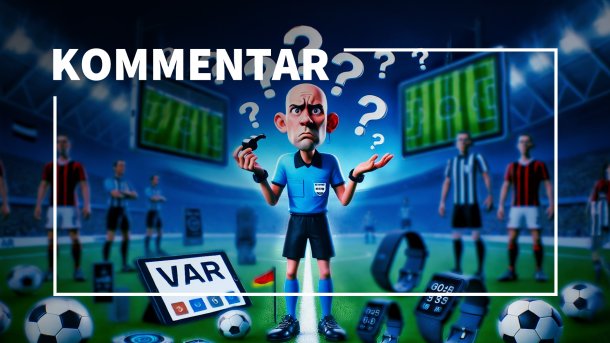 Referee with a question mark