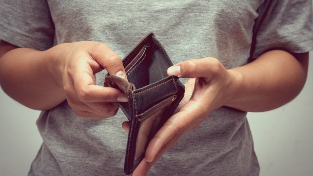 An,Empty,Wallet,With,Filter,Effect,Retro,Vintage,Style