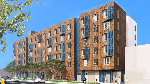 Eines der geplanten Häuser aus dem Apple-Fonds.