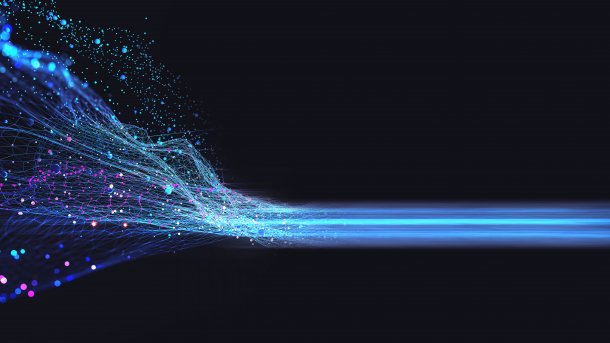 Neural,Network,3d,Illustration.,Big,Data,And,Cybersecurity.,Data,Stream.