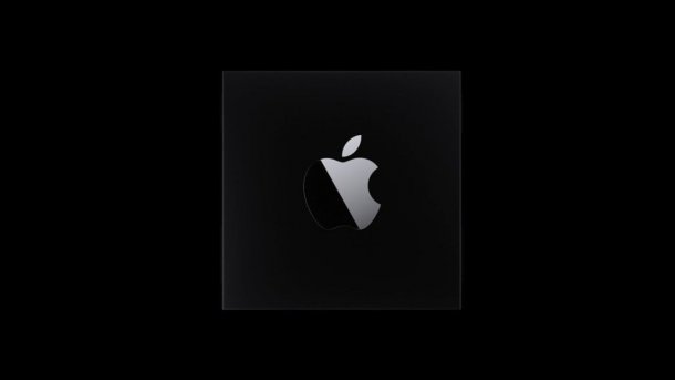 Apple-Logo auf einem SoC