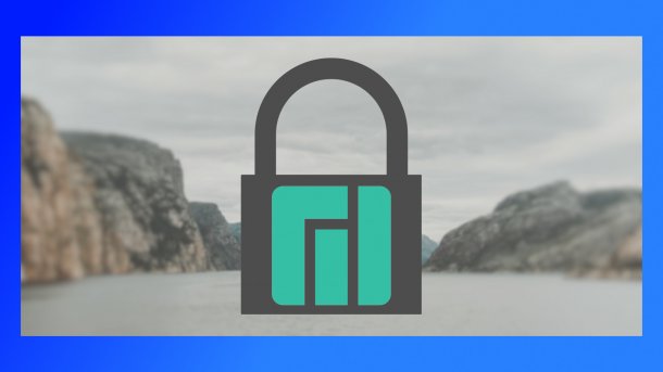 Logo of Manjaro Immutable in front of a fjord