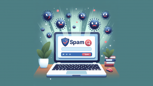 Stilisiertes Bild: Suche liefert Spam und Malware