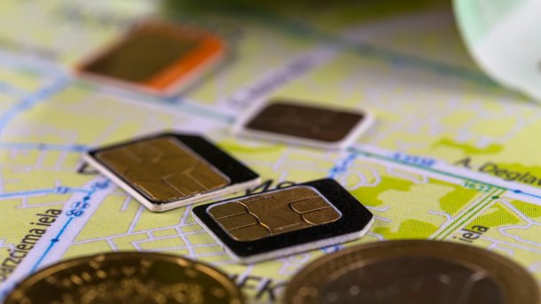 Sim cards stacked on top of each other