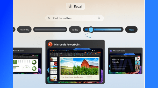 Recall-Funktion in Aktion