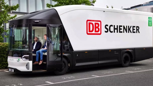 A truck from DB Schenker