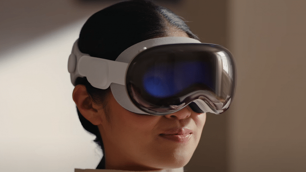 Vision Pro with user