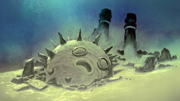 Pufferfish as an underwater ruin