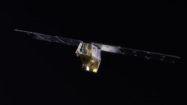 A FireSat satellite for detecting forest fires.