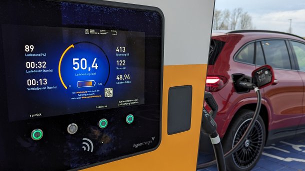 Mercedes EQA an der Ladesäule