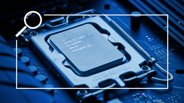 Intel CPU in processor holder