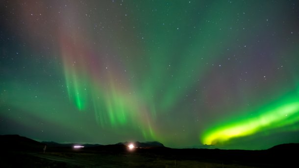 Symbolic image of auroras 