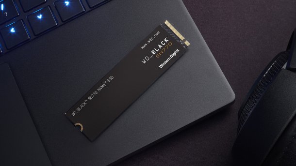 WD Black SN770 auf einem Notebook