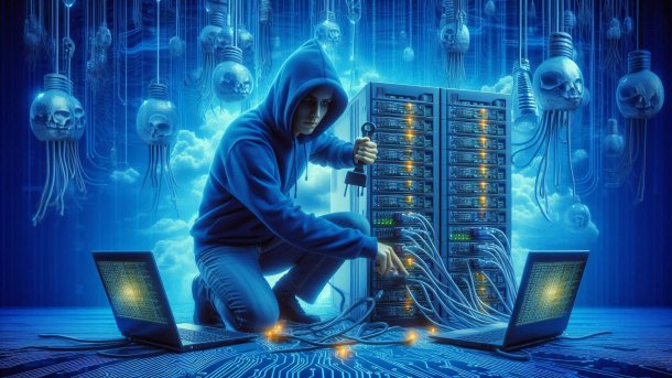 Kriminelle greifen Server an, Admin versucht, den Stecker zu ziehen