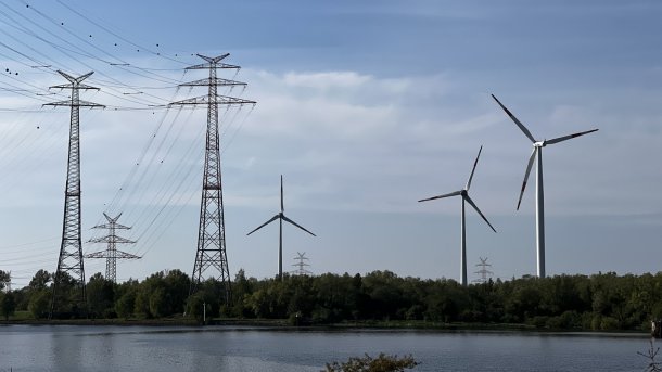 Windkraftanlagen in Bremen.