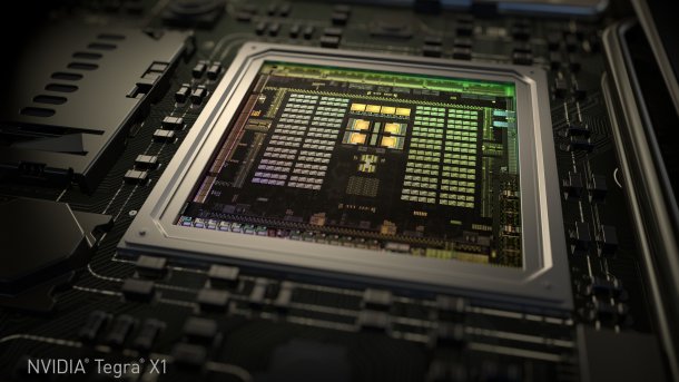 Render image of a Tegra X1 from Nvidia