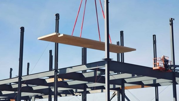 Construction of a Microsoft data center