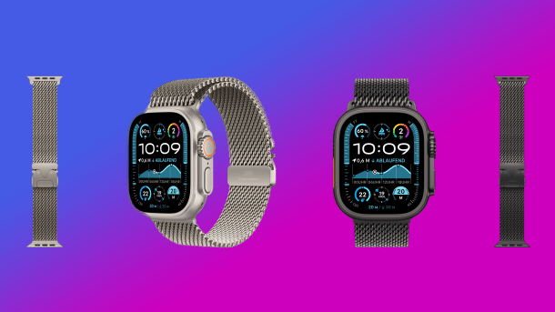Apple Milanaise Band in Titan
