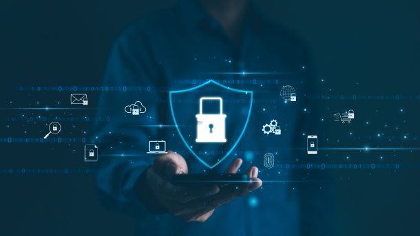 Cybersecurity, abstract representation