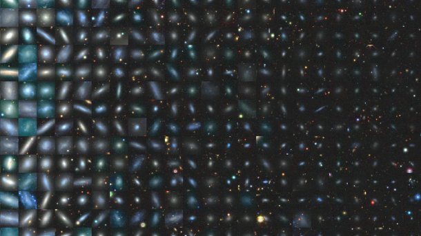 Mosaik aus vielen Galaxien