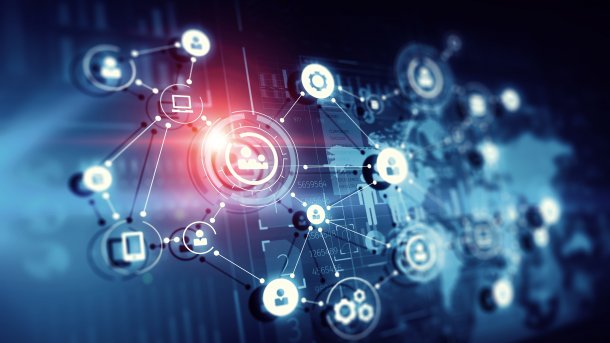 Abstraktes Bild zu Netzwerken