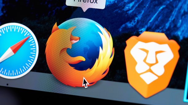 Firefox icon in the dock of a Mac
