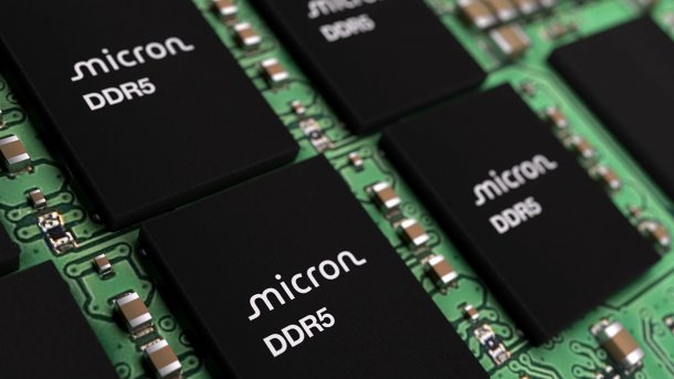 Micron Speicherchips auf Riegel