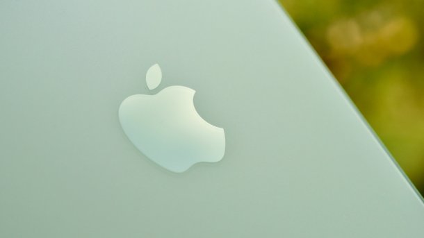 Apple logo on an iPhone