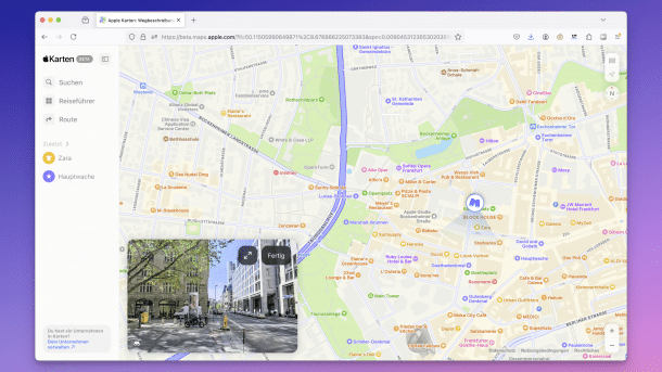 Apple street view, here in Firefox