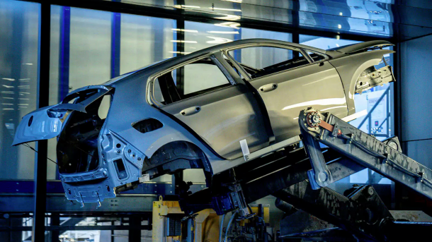 Bild aus der Produktion von VW