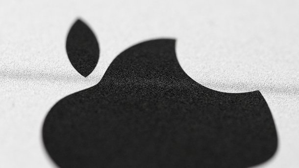 Apple logo on an iPhone