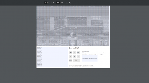 Screenshot of "Doom" as PDF file