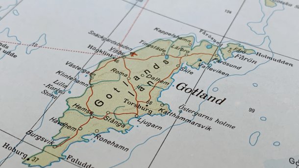 Eine Karte Gotlands