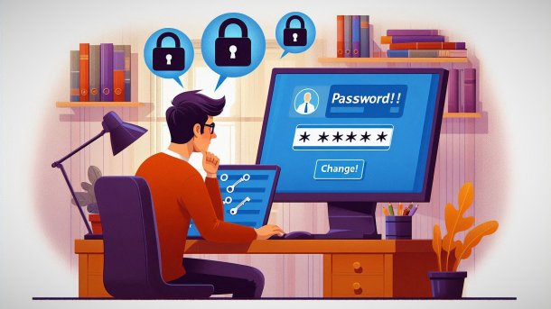 Nutzer vor Rechner soll Passwort ändern