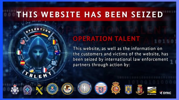 Closed website indicates seizure