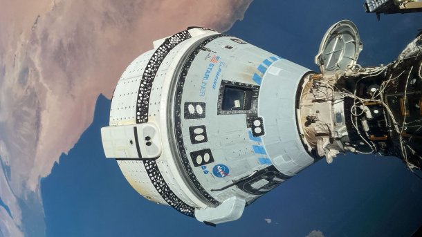 Starliner spacecraft at the ISS