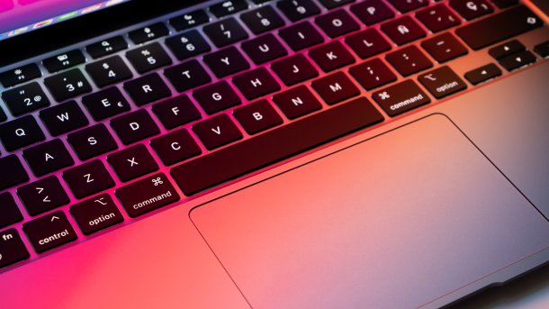 Keyboard of a MacBook