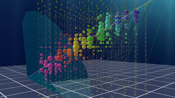 Simulated muon event 