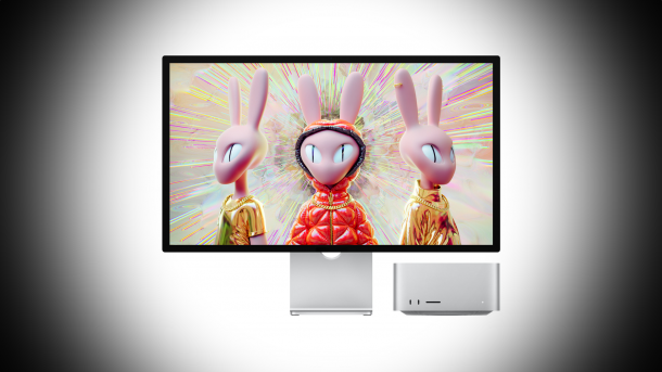 Apple Studio Display neben Mac Studio
