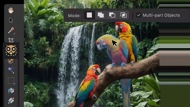 The new ML object selection tool in Affinity Photo 2.6