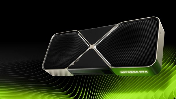 Nvidias GeForce RTX 5080 Founders Edition auf grünem Untergrund
