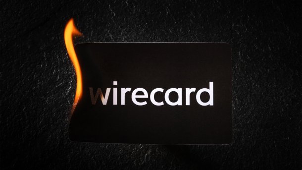 Wirecard Logo brennt