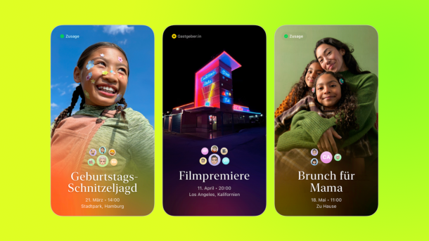 Apples Einladungen-App