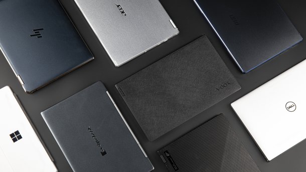 Premium notebooks from various manufacturers