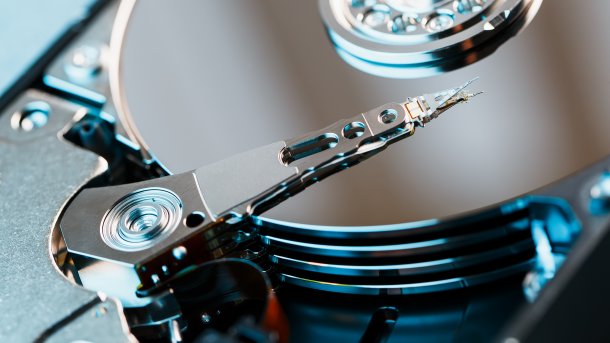 Hard disk from the inside