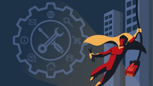 Administrator als Superheld