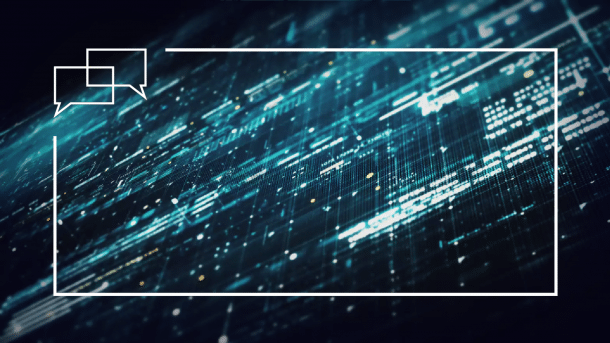 Futuristische Datenmatrix