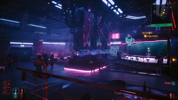 Szene aus Cyberpunk 2077