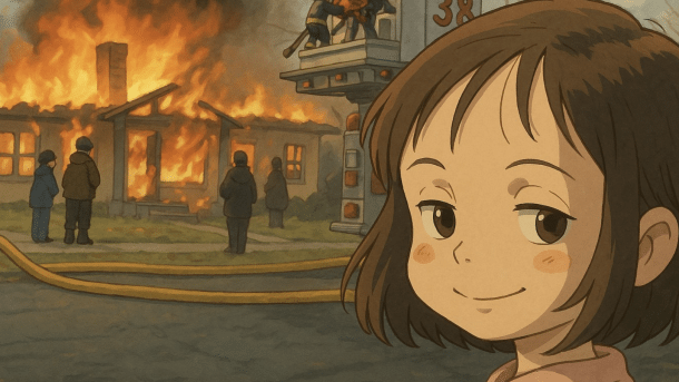 Ein Meme im Studio-Ghibli-Style.