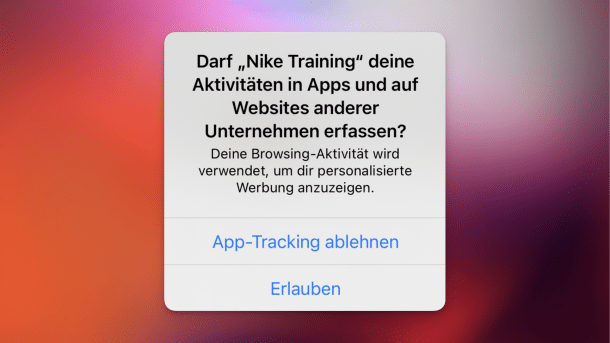 App tracking demand in iOS
